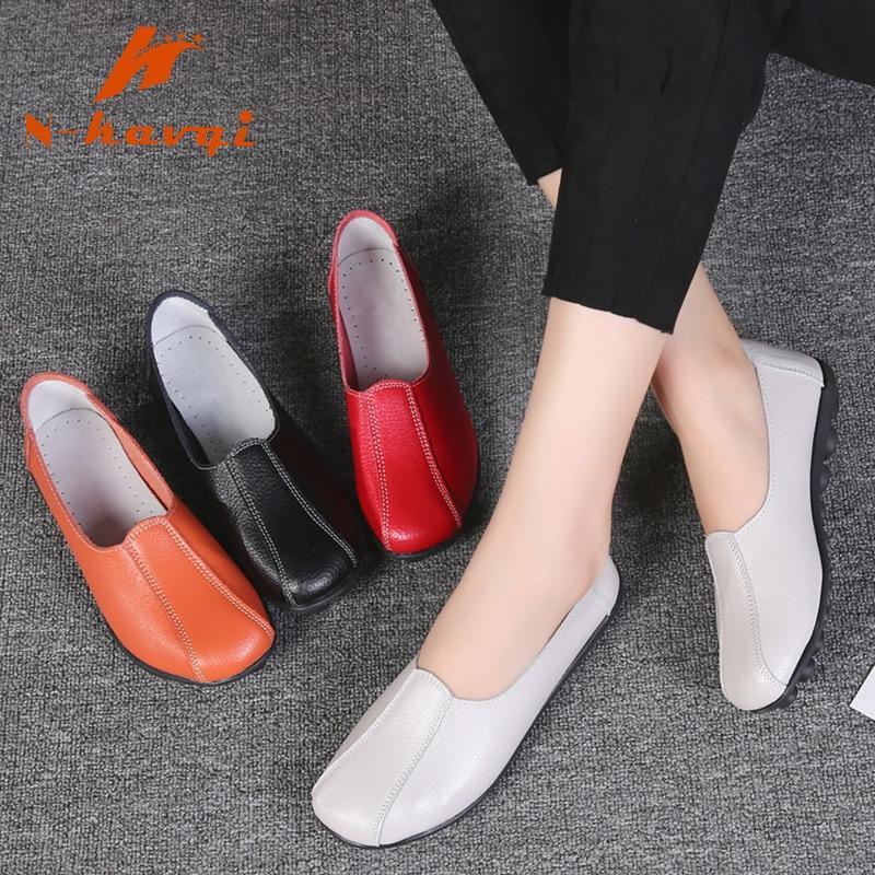 Women Flats Soft Comfortable Quality Leather Flat Shoes