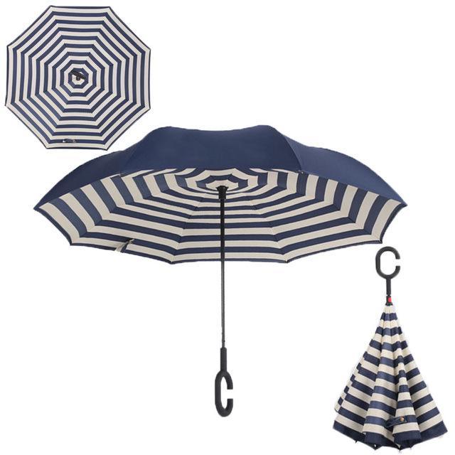 Double-Layer Hands-Free Inverted Umbrella