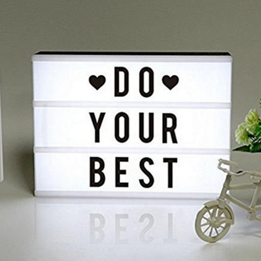 Light Box with Letters