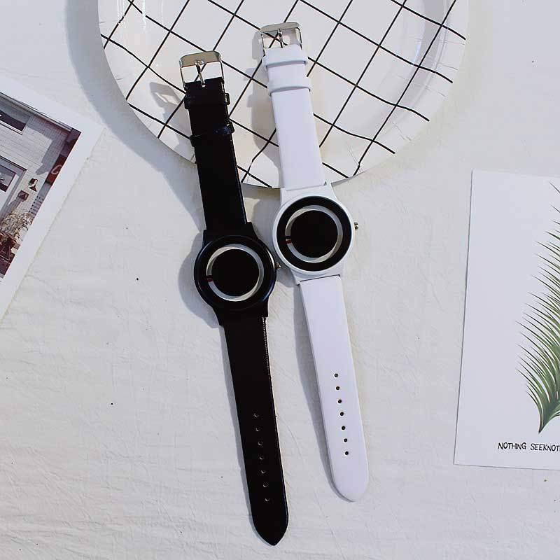 s New Arrival Trend no pointer Concept watch Simple creative brand Woman Men watches Relogio Feminino