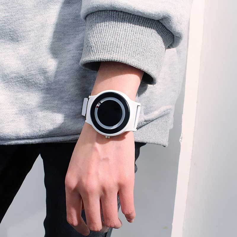 s New Arrival Trend no pointer Concept watch Simple creative brand Woman Men watches Relogio Feminino