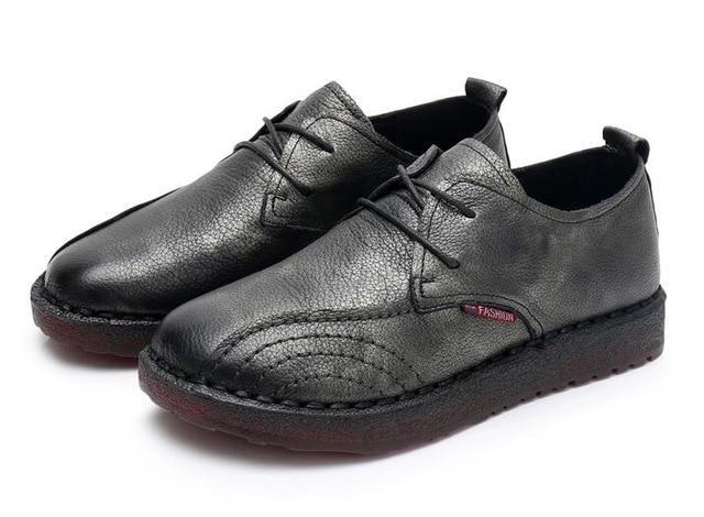 Women Shoes Casual Work Driving Shoes Women Flats Genuine Leather Flat shoe