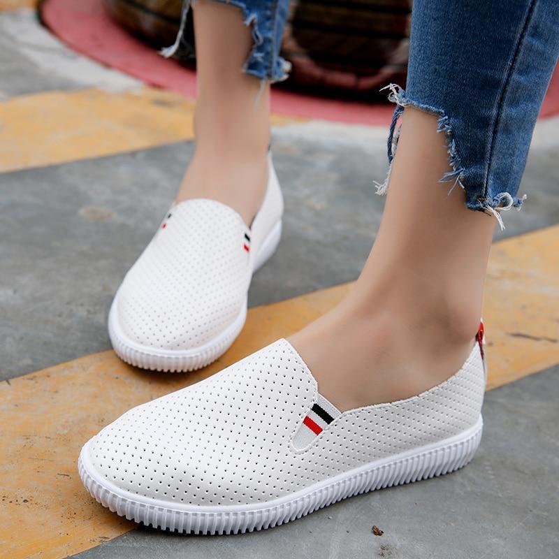 New Summer Women Casual Flat Shoes Slip On Flats Shoes Loafers