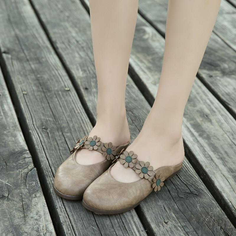 New Women Shoes Woman Leather Flat Shoes Fashion  flowers Loafers