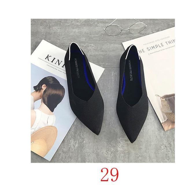 New Women's Casual flats bailarinas luxury Brand Shallow Mouth Pointed Ballet Female Boat Shoes