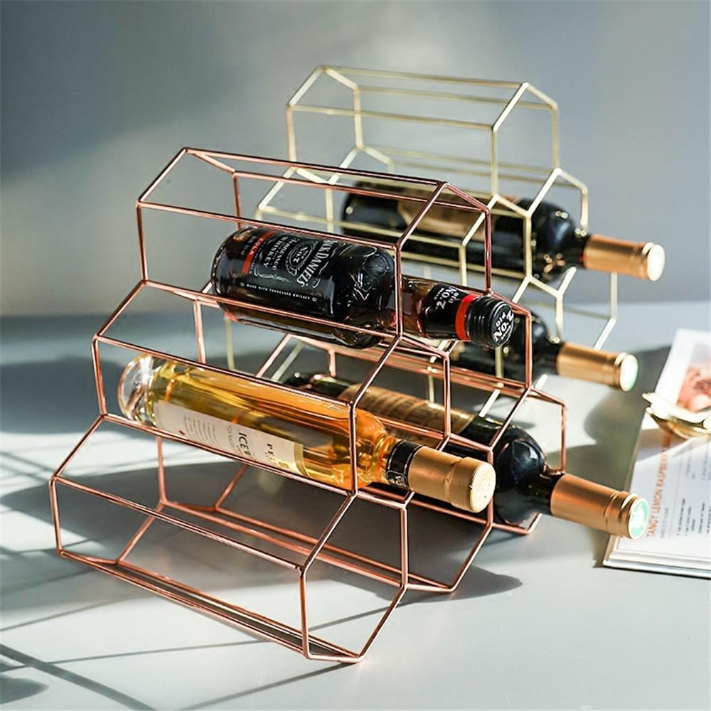 Geometric Wine Rack