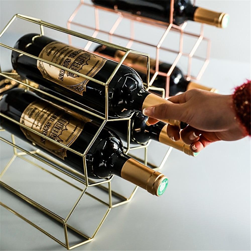 Geometric Wine Rack