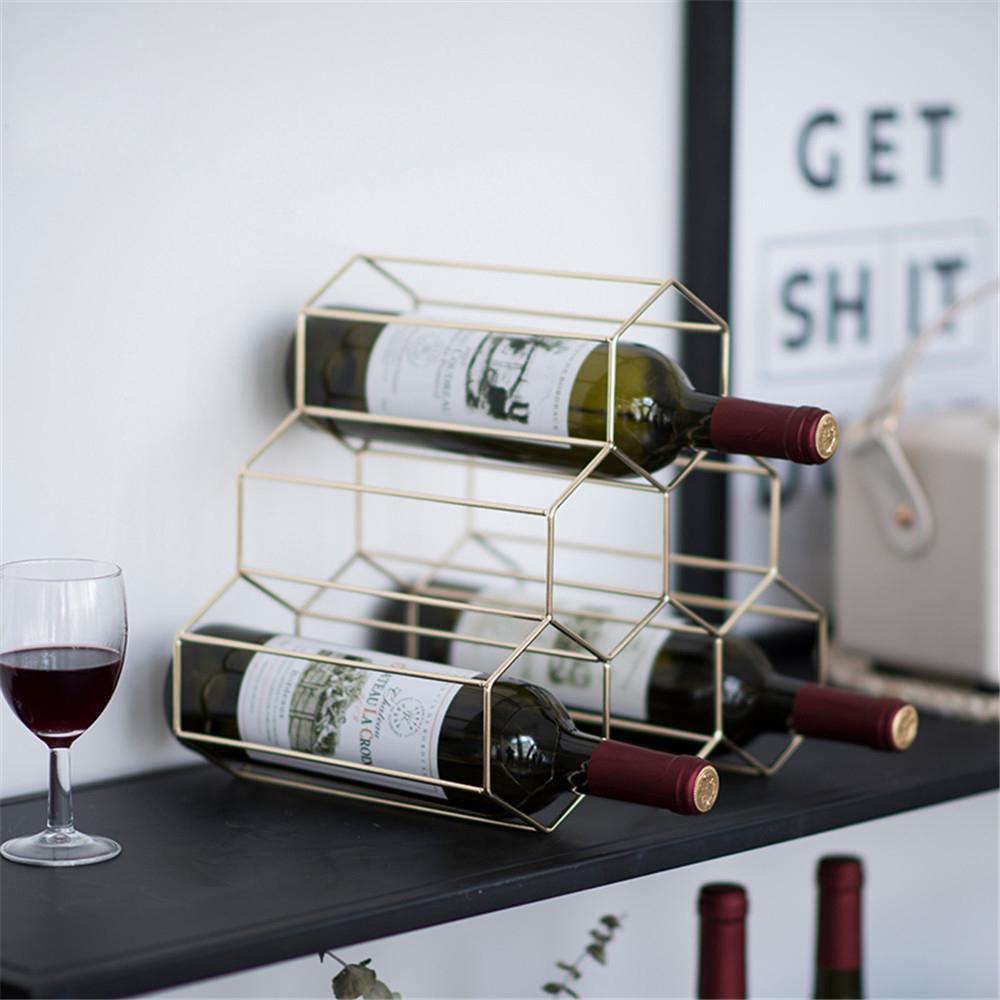 Geometric Wine Rack