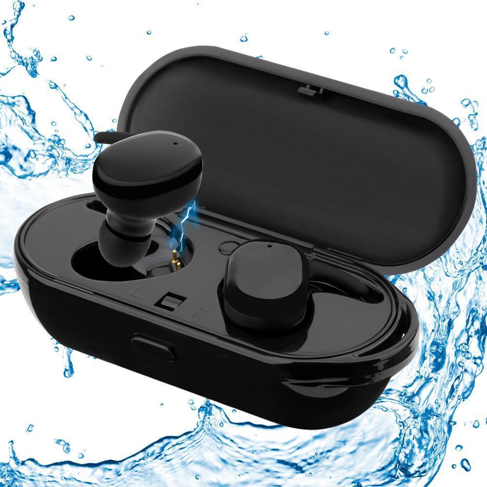 Waterproof Wireless Earbuds with Portable Mic and Charging Box