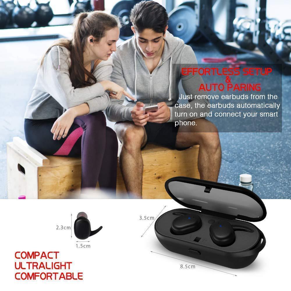 TWS Bluetooth 5.0 Wireless Earphone Power In Ear Mini Earbuds
