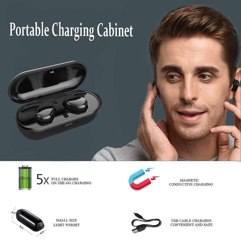 TWS Bluetooth 5.0 Wireless Earphone Power In Ear Mini Earbuds