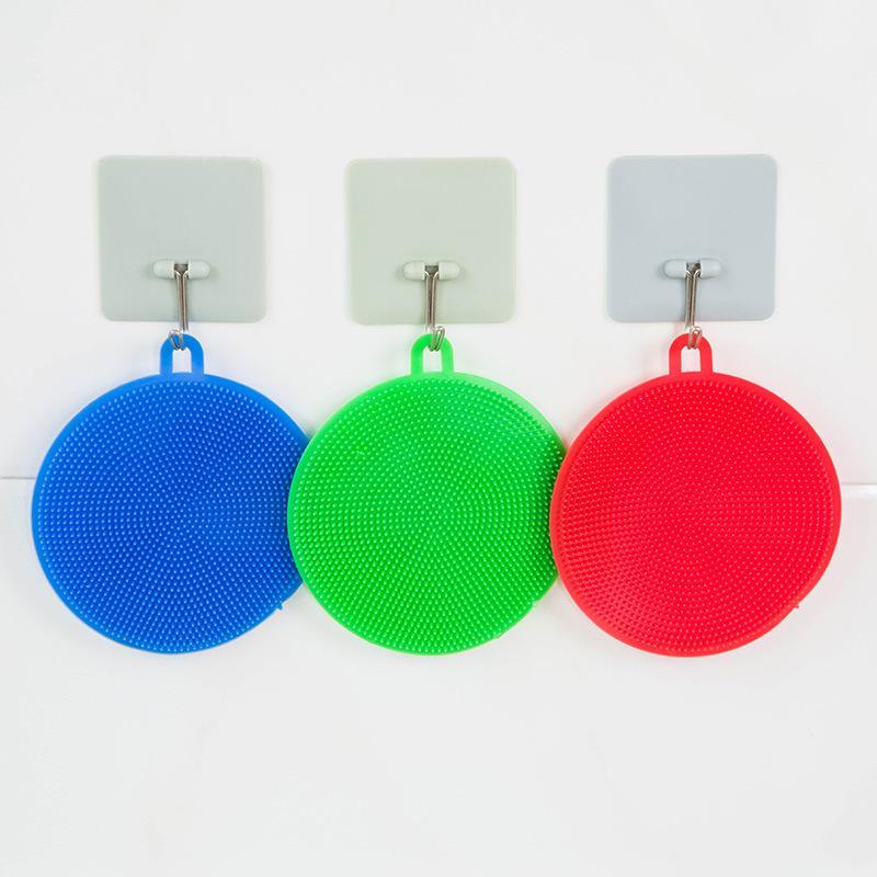 Multifunction Silicone Dish Bowl Scouring Pad Magic Wash Brushes Kitchen Pot Cleaning Washing Tool Kitchen Cleaning Brush