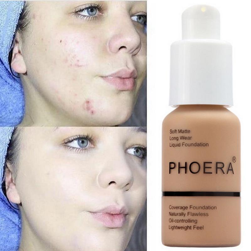 PHOERA Foundation Soft Matte Full Coverage Liquid Face Makeup Cream