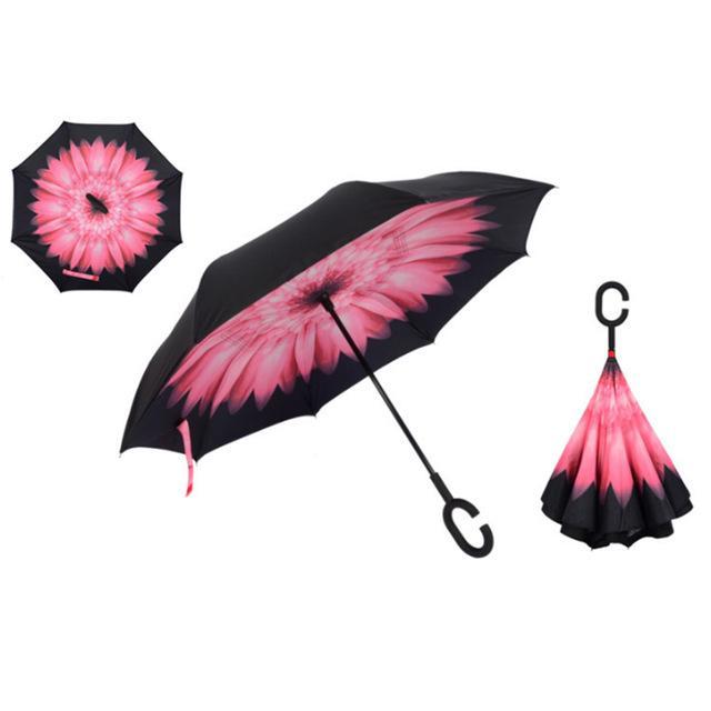 Double-Layer Hands-Free Inverted Umbrella