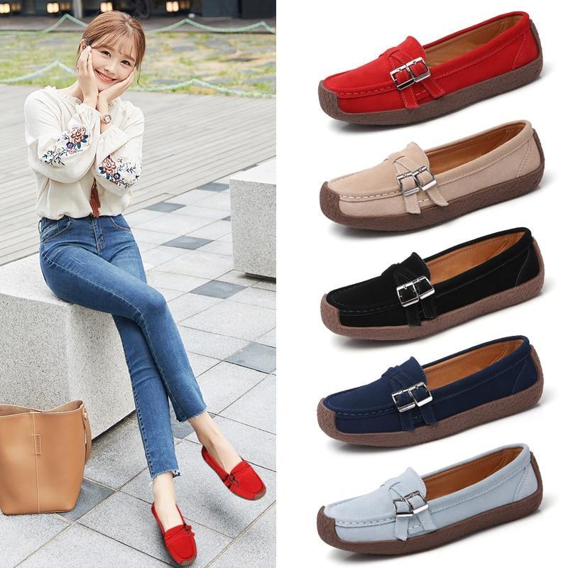 Women Moccasins Women's Flats Genuine leather Shoes