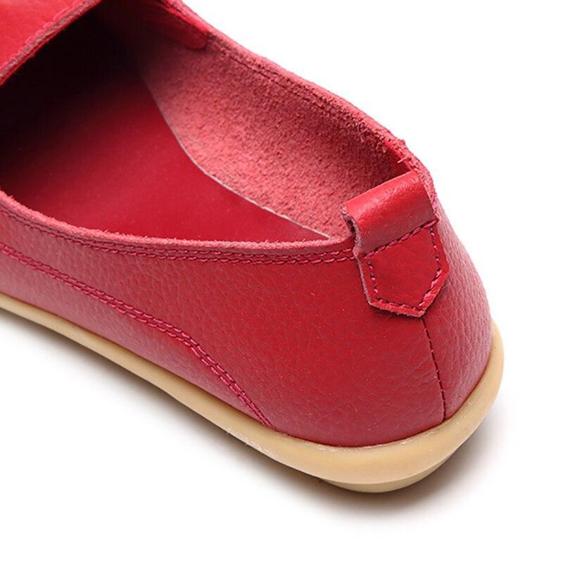 Women Flats Shoes Genuine Leather Female Casual Shoes