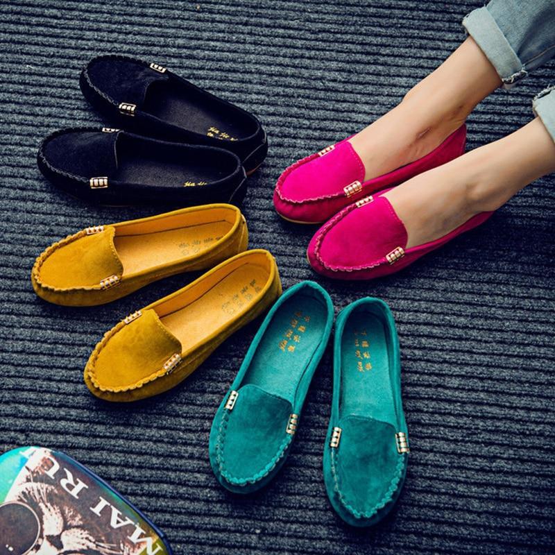 Women Flats shoes  Fashion Round Toe Platform Sweet Flat Casual Comfortable Ladies Shoes