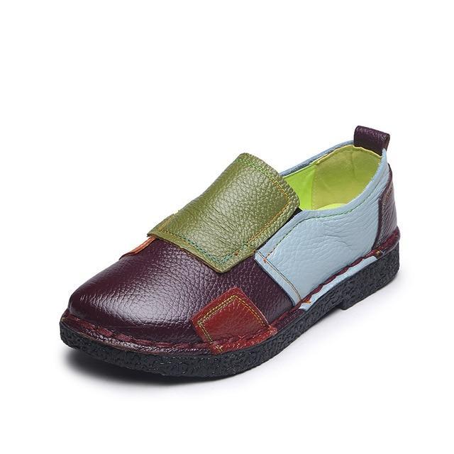 New Women Flats Women Shoes Genuine Leather Shoes