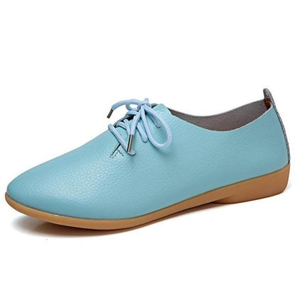 Plus size Loafers Women Shoes Lace up Moccasins Soft Female Ladies Shoes