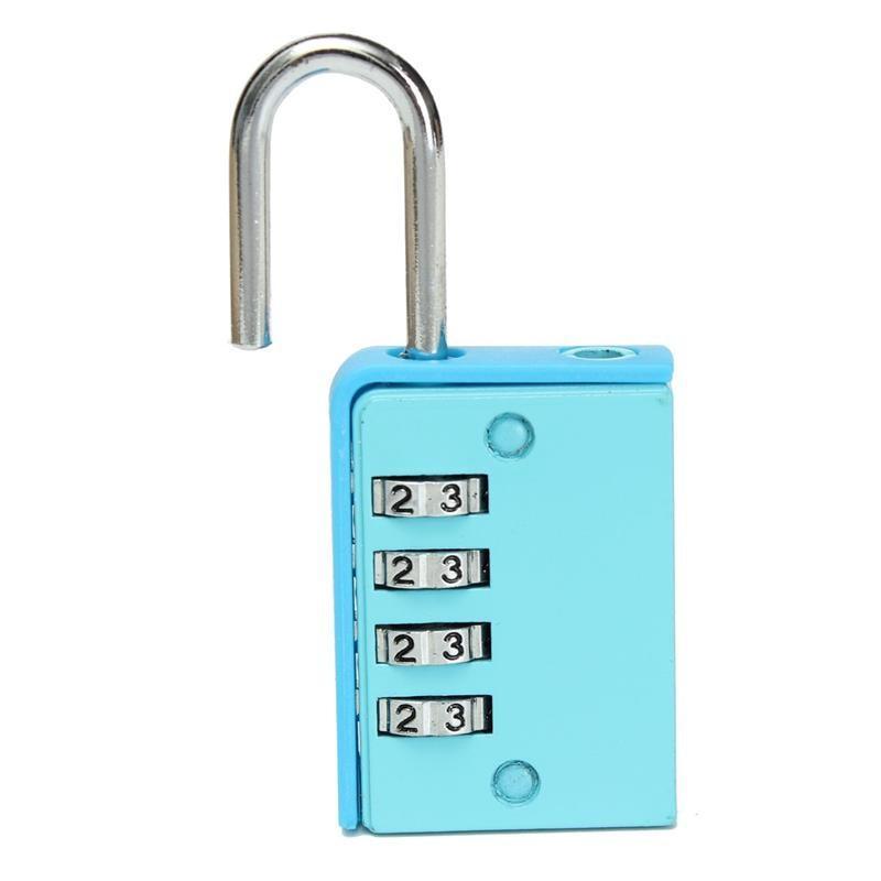 Portable 4 Digit Code Zinc alloy Lock Safe Combination Luggage Password Lock Padlock Suitcase Travel Luggage Boxes Safety