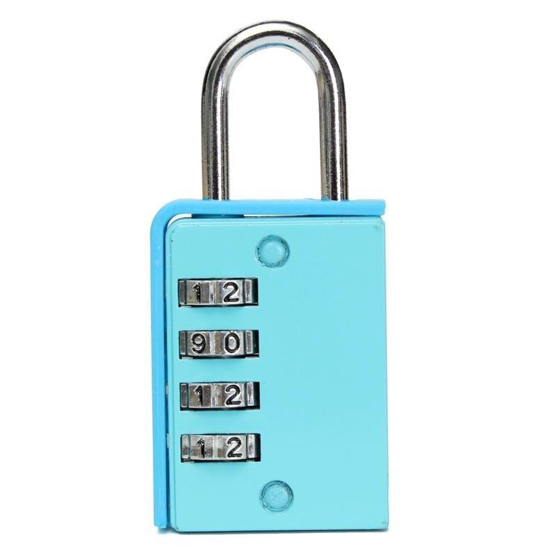 Portable 4 Digit Code Zinc alloy Lock Safe Combination Luggage Password Lock Padlock Suitcase Travel Luggage Boxes Safety