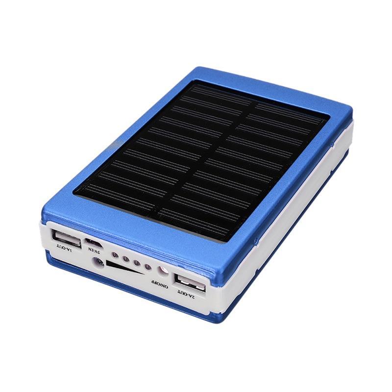 Portable 5x18650 Powerbank  Pover Power Bank 18650 Solar Power Bank Case DIY Box Dual USB Kit Phone Charger Flashlight