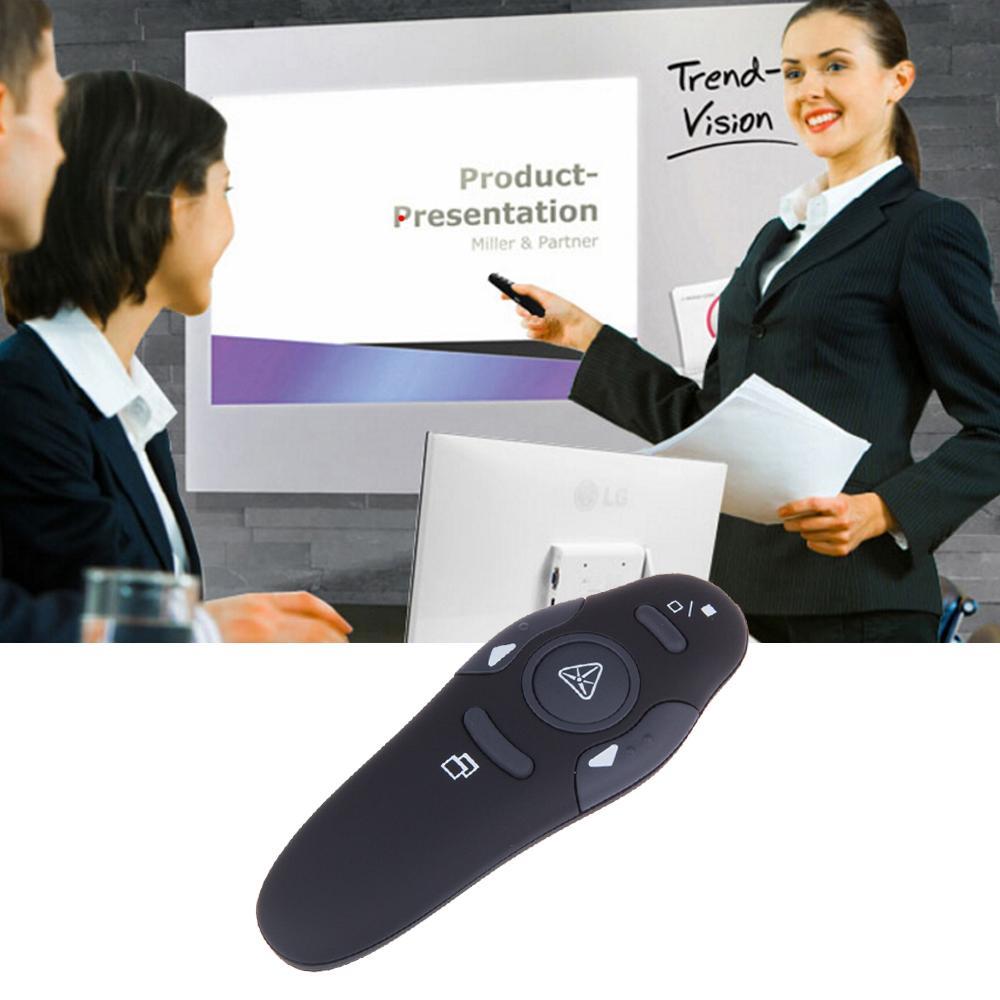 2.4GHz Wireless Presenter Red Laser Pointers Pen USB Receiver RF Remote Control Page Turn PPT Powerpoint Presentation