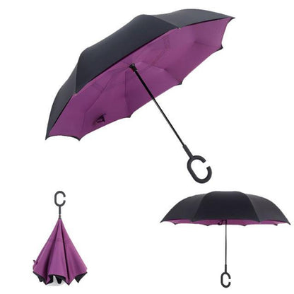 Double-Layer Hands-Free Inverted Umbrella