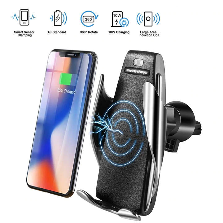Wireless Automatic Sensor Car Phone Holder and Charger