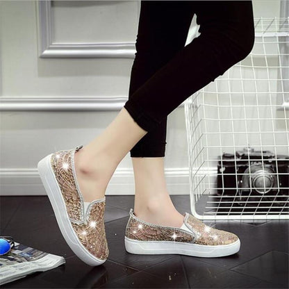 Rhinestones Women Flats Casual Cut Outs Shoes