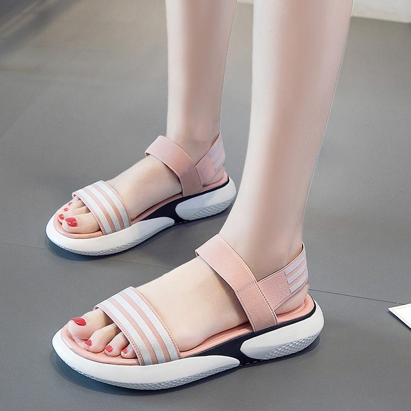 Women's Chunky Shoes Fashion Buckle Thick Soled Casual Woman Beach Sandal