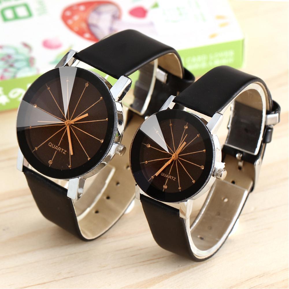 Men Women Casual Watches - Black Classic Couple Watch Fashion