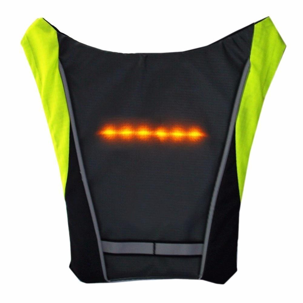 Turn Signal Cycling Reflective Safety LED Vest Cyclist Outdoor Waterproof