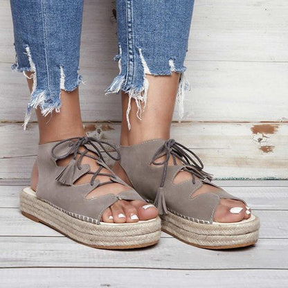 Fashion Women Sandals Fashion Ankle Cross-Strap Fish Mouth Sandals