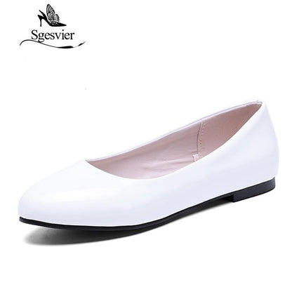 New Elegant Classics Dress Plus Size 31-52 Round Head Flat Heels Lady Shoes