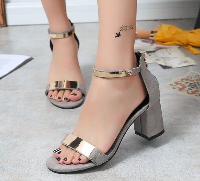 Ladies Shoes Gladiator Sandals Women High Heels Sandals