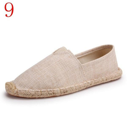New Arrival Black Retro Vintage Ladies Womens Casual Espadrilles Shoes