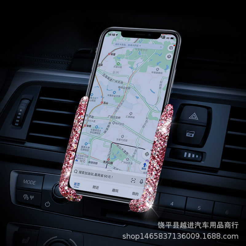Rhinestone Car Mobile Phone Holder