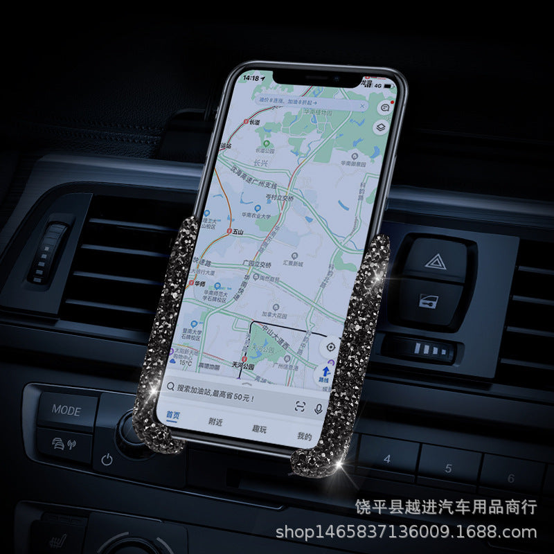 Rhinestone Car Mobile Phone Holder