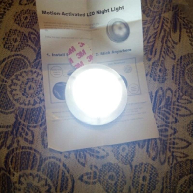 s Infrared PIR Motion Sensor 6 Led Night Light Wireless Detector Light Wall Lamp Light Auto On/Off Closet Battery Power