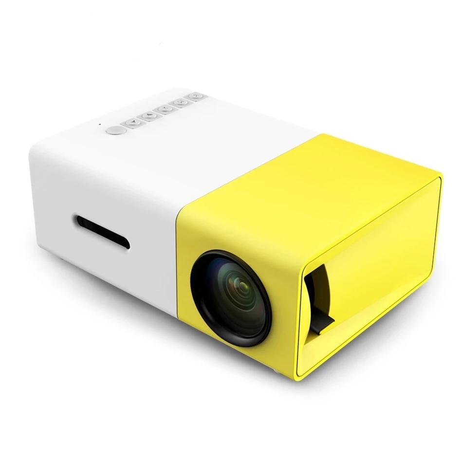 IcollGadgets YG300 LED Projector 600 lumen 3.5mm Audio 320x240 Pixels YG 300 HDMI USB Mini Projector Home Media Player