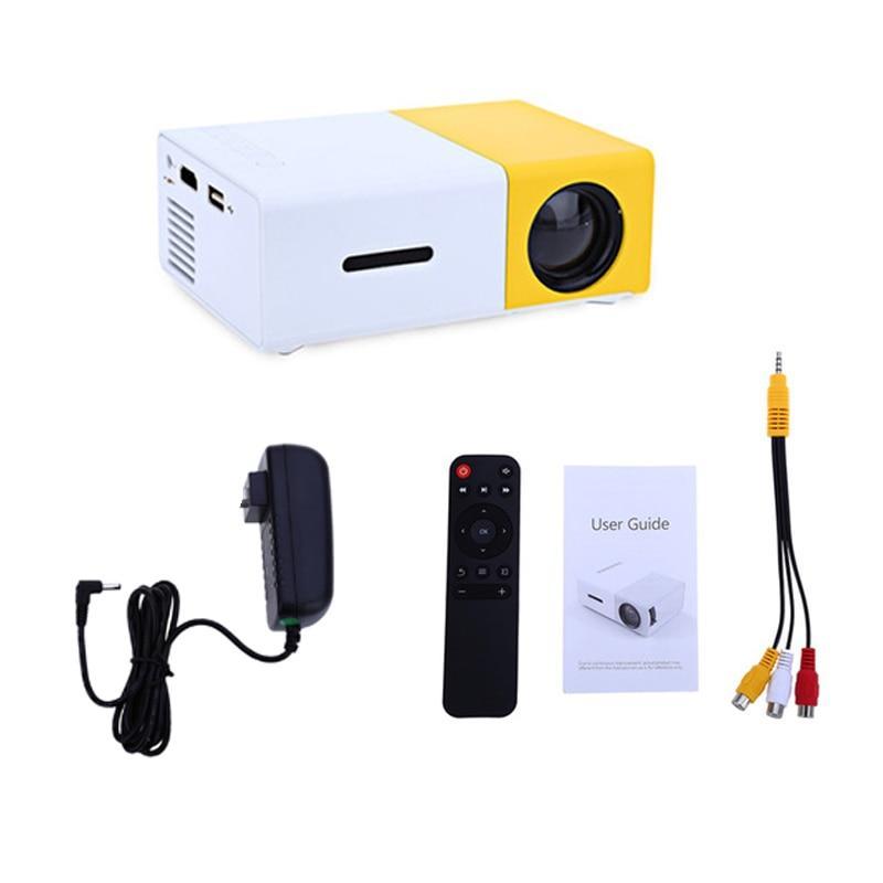 IcollGadgets YG300 LED Projector 600 lumen 3.5mm Audio 320x240 Pixels YG 300 HDMI USB Mini Projector Home Media Player