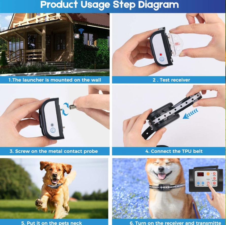 Invisible Wireless Dog Fence With Collar