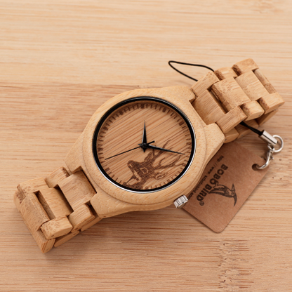 Bobo Bird D28 Natural Bamboo Wooden Watches