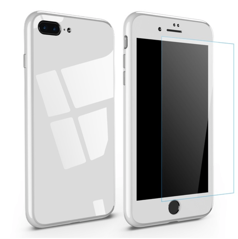 iPhone Magnetic Adsorption Case With Tempered Glass