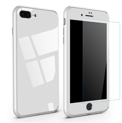 iPhone Magnetic Adsorption Case With Tempered Glass