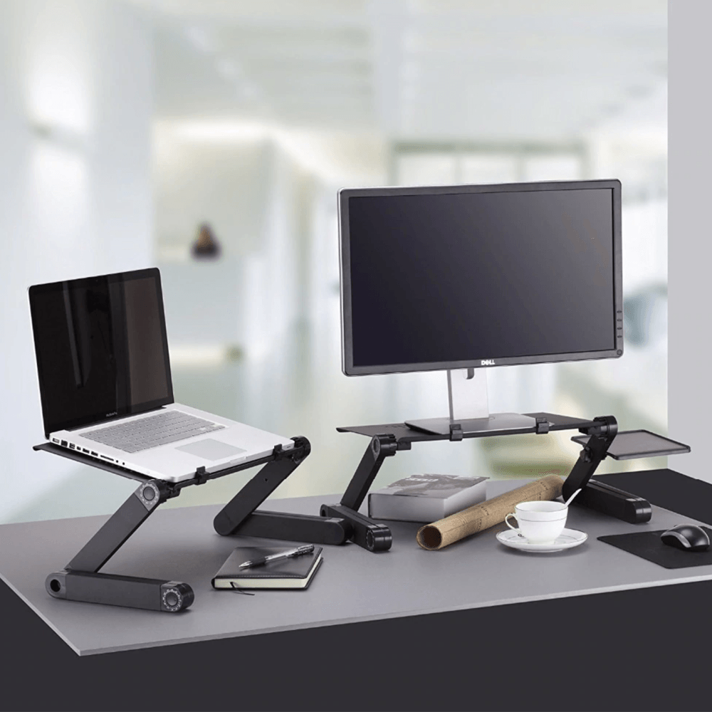 Adjustable Ergonomic Portable Aluminum Laptop Desk.