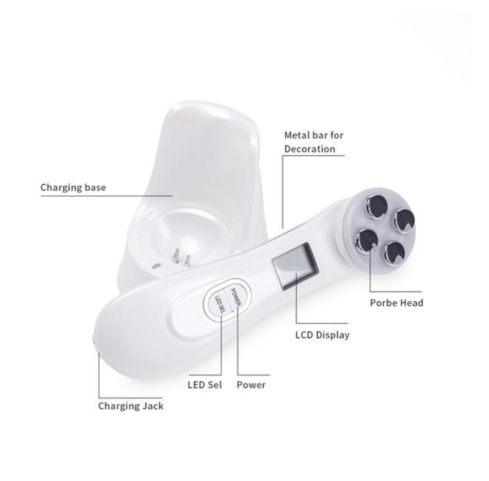 5 in 1 RF & EMS LED Photon Mesotherapy Electroporation Face Beauty Device