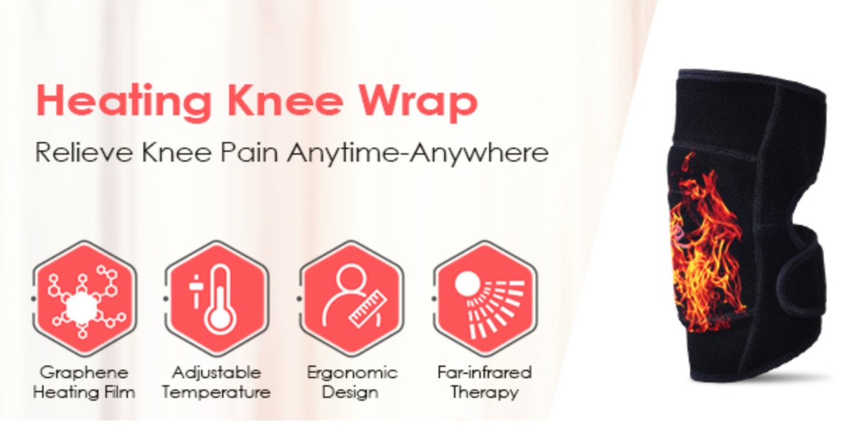 Infrared Heated Knee Physiotherapy Safe Massager - Pain Relief Rehabilitation