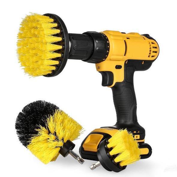 Powerful 3 Pcs/Set Drill Scrubber Brush